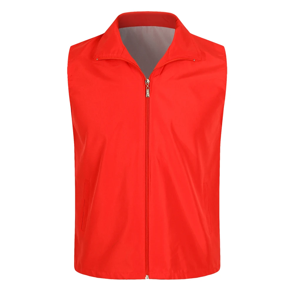 Fashion Vest Jacket Zip Breathable Comfortable Fishing Vest Polyester Size M~3XL Sleeveless Waistcoats Workwear