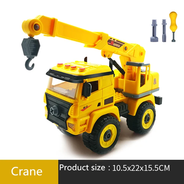Nut Disassembly Loading Unloading Engineering Truck Excavator Bulldozer Child Screw Boy Creative Tool Education Toy Car Model