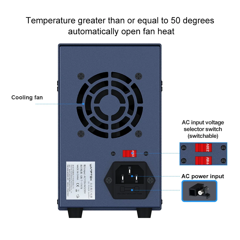 DC, Display de dígitos USB ajustável, 30V,