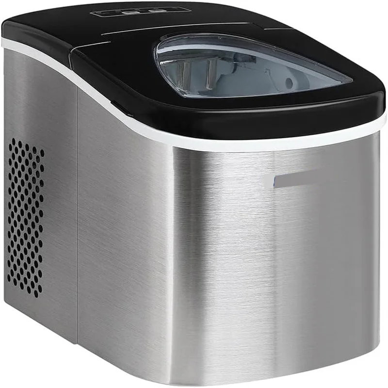 Small Home Portable RV Outdoor Party Camping Stainless Steel Ice Maker Machine