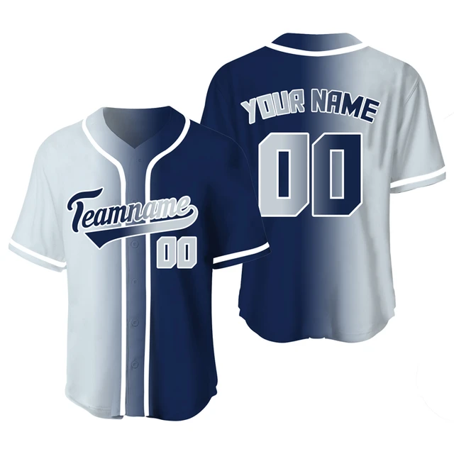 BSB-001 Men's and Kids' Full Sublimation Full Button Front Baseball Jersey  - Interlock