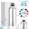 500ml 750ml Lightweight Aluminum Water Bottle Ombre Fitness Flask Gym Outdoor Leakproof Travel Drinkware Gift 2