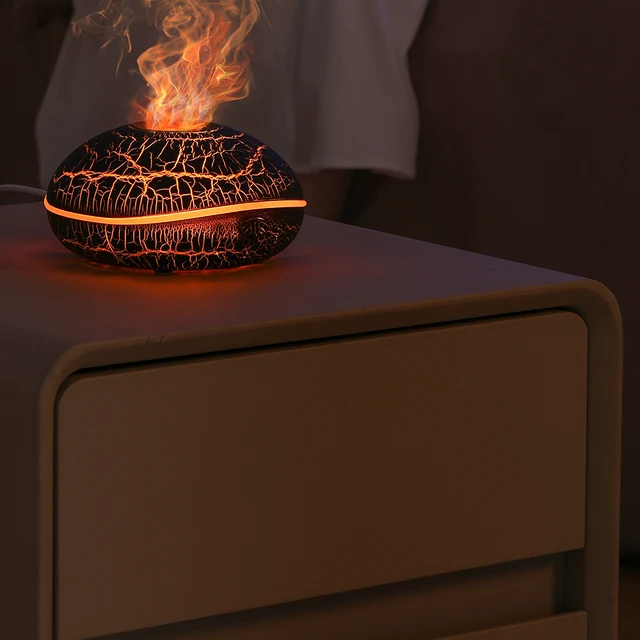 HygeaHumidifier Essential Oil Diffuser For Home And Bedroom Aromatherapy Fragrance Machine With Flame Function For Households 4