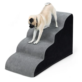 Pets Steps For Dogs Cats Non-Slip Dog Training Stairs Removable and Washable 3 4 5 Steps 2