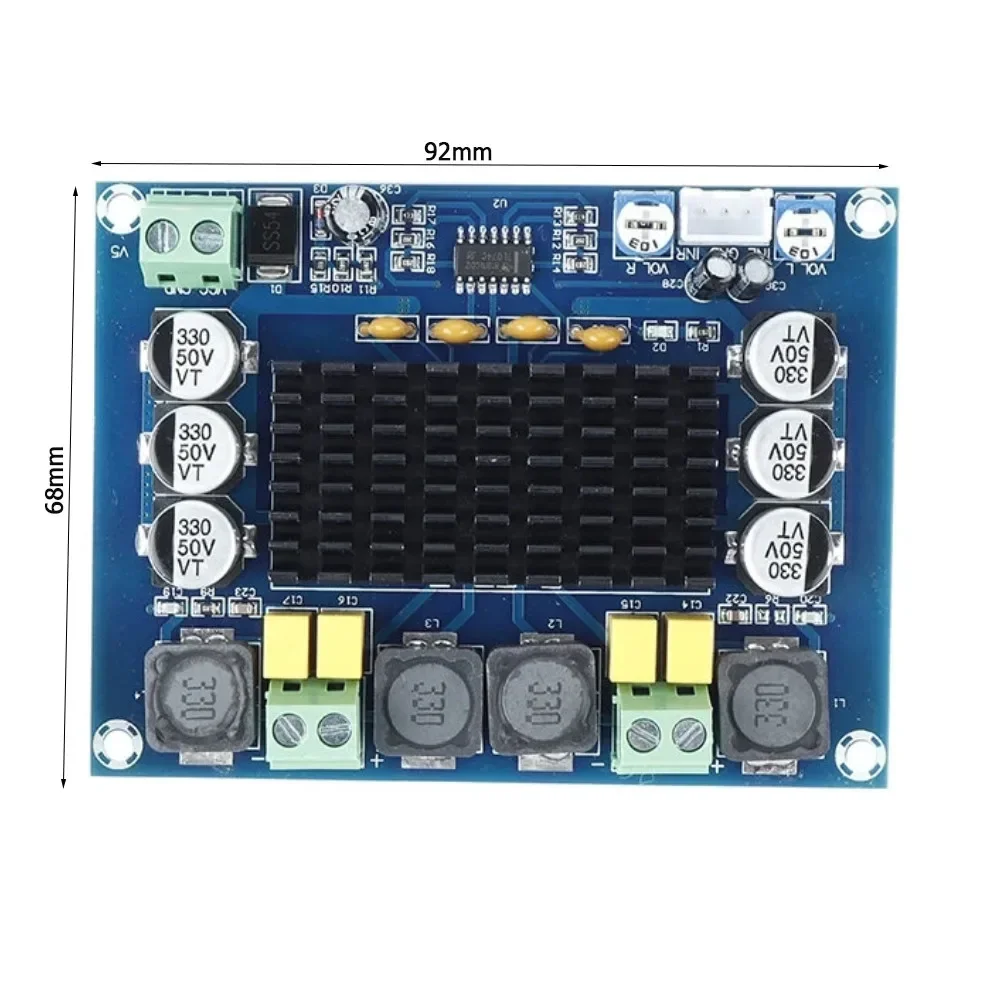 XH-M543 Dual Channel 2*120W Digital Amplifier Board High Power TPA3116D2 Audio Amplifier Module audio amplifier board