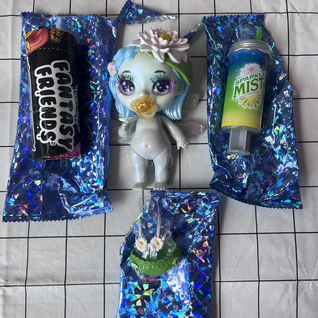 Original Can Choose Rainbow Slime Mermaid Perfume Bottle Doll Collection Kids DIY Toys Include Clothes Syringe Accessories 3