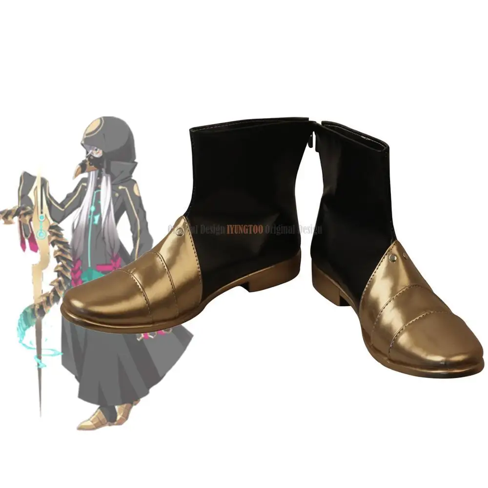 

Обувь для косплея FGO Asclepius Fate Grand Order Asclepius, сапоги для косплея, кожаная обувь на заказ