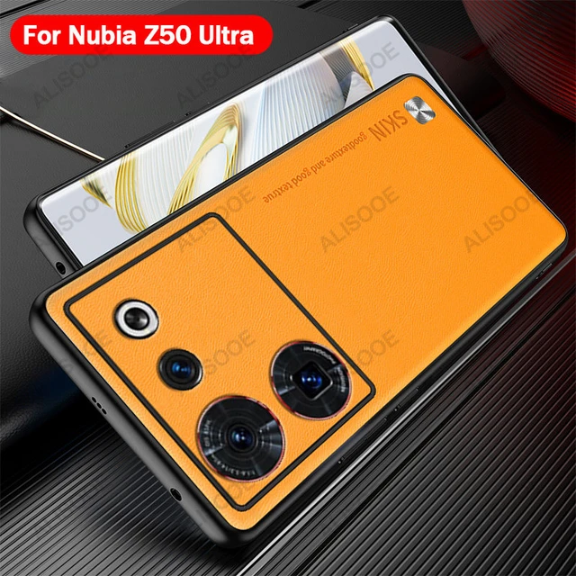 For nubia Z60 Ultra Luxury PU Leather Shockproof Silicone Case Cover For  ZTE nubia Z60 Ultra Back Phone Case Cover Coque - AliExpress