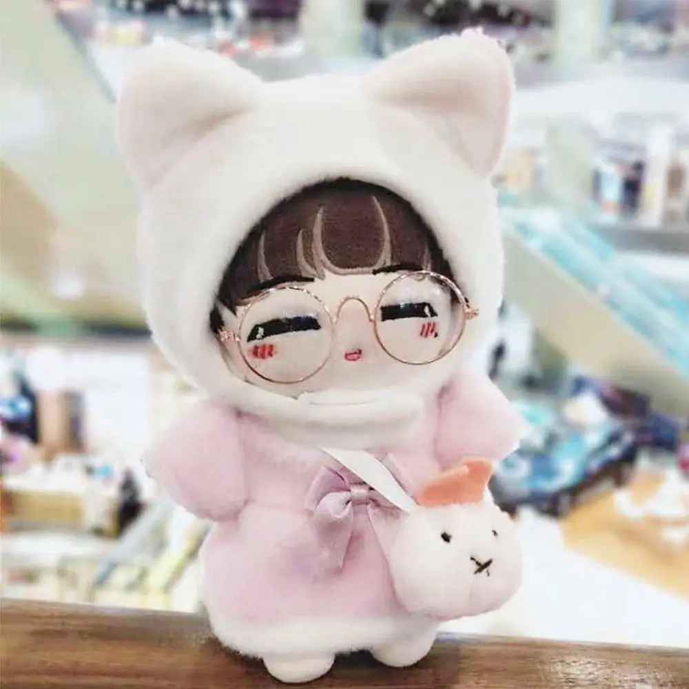 5.5cm Plush Doll Glasses For 10cm Cotton Dolls Round Frame Eyeglasses Dolls Mini Plush Animal DIY Clothes Accessories