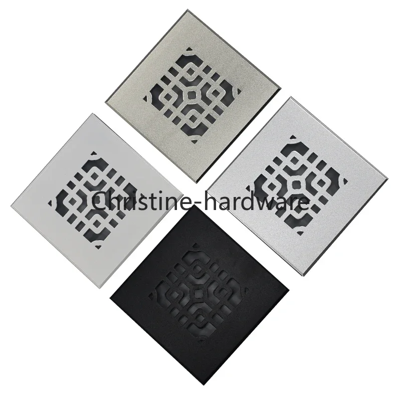 Rectangular Breathable Mesh Cabinet Grille Shoe Cabinet Air Vent Cover Embedded Refrigerator Oven Heat Sink Cover Grating100*100 cabinet grille cover