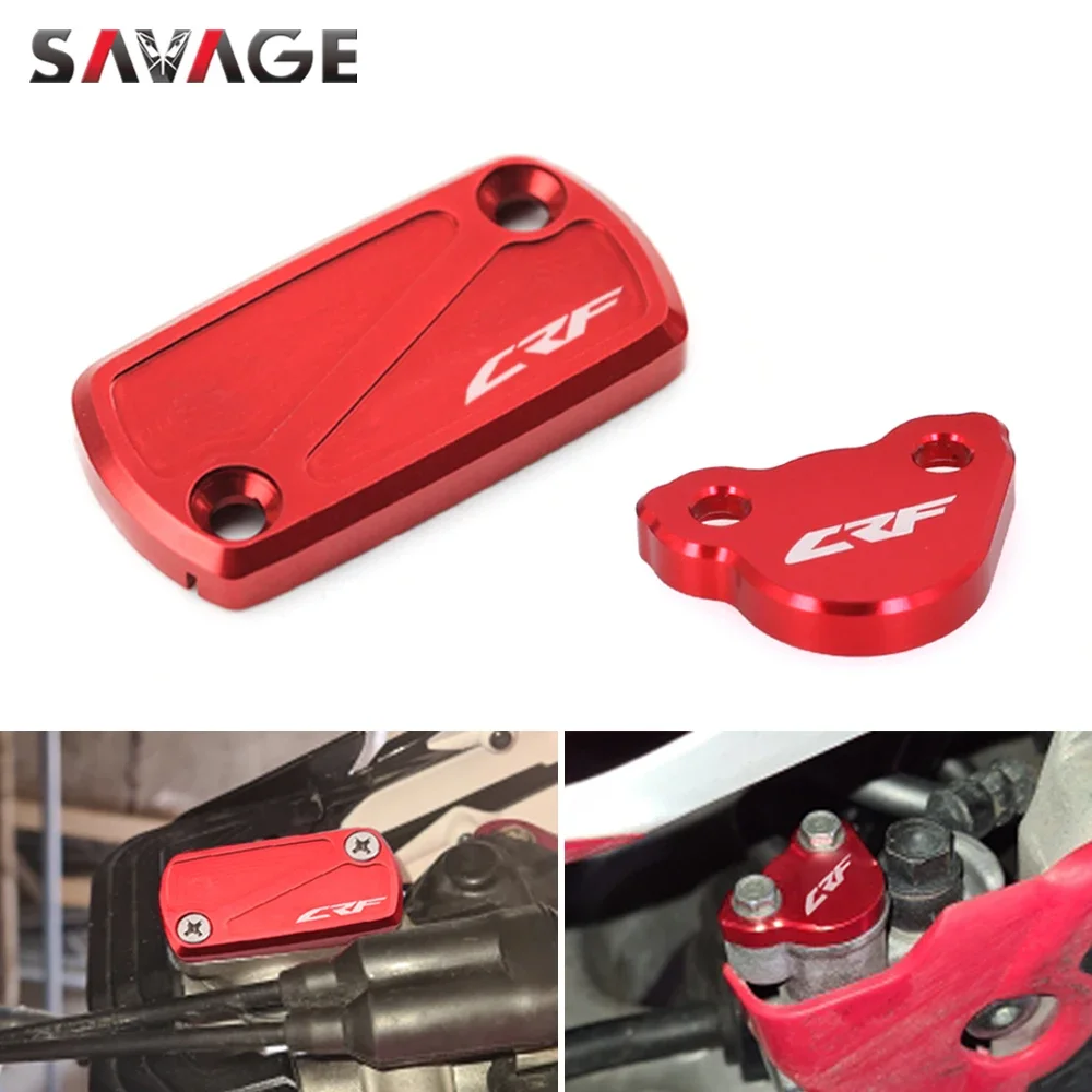

For HONDA CRF450R CRF250R CRF150R CRF250X CRF450X CRF 250 F 450 R RX 450L Motorcycle Front Rear Brake Fluid Reservoir Cover Cap