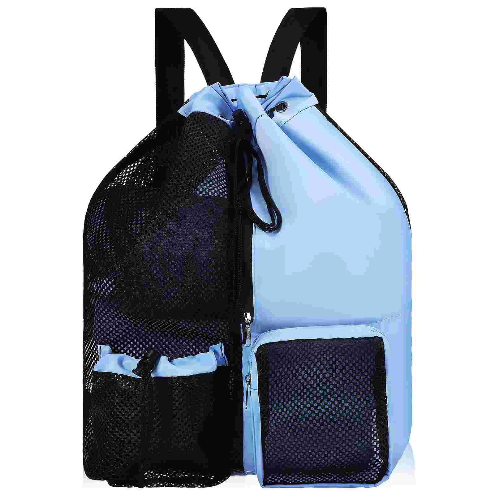 Swimming Bag Mesh Drawstring Bag Sports Backpack Swim Backpack Mesh Swim Bag For Men Women Adults
