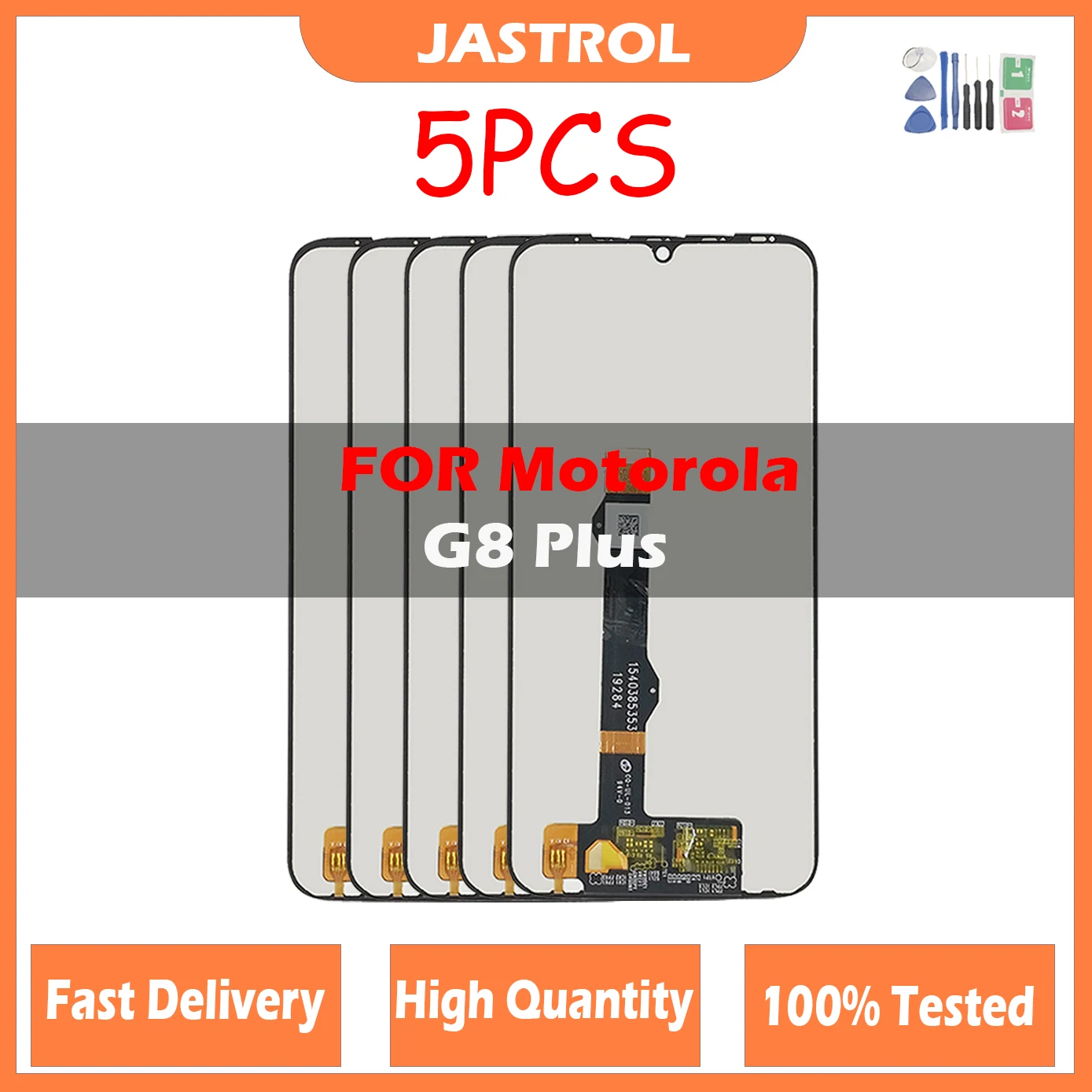 

5Pcs/Lot 6.3" For Motorola Moto G8 Plus LCD Touch Screen Digitizer Assembly Replacement For G8Plus Display XT2019-1 -2 LCD