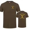 Yellowstone Dutton Ranch T Shirt Men Cotton Summer Short Sleeve Funny Tops Tee LH-325 2
