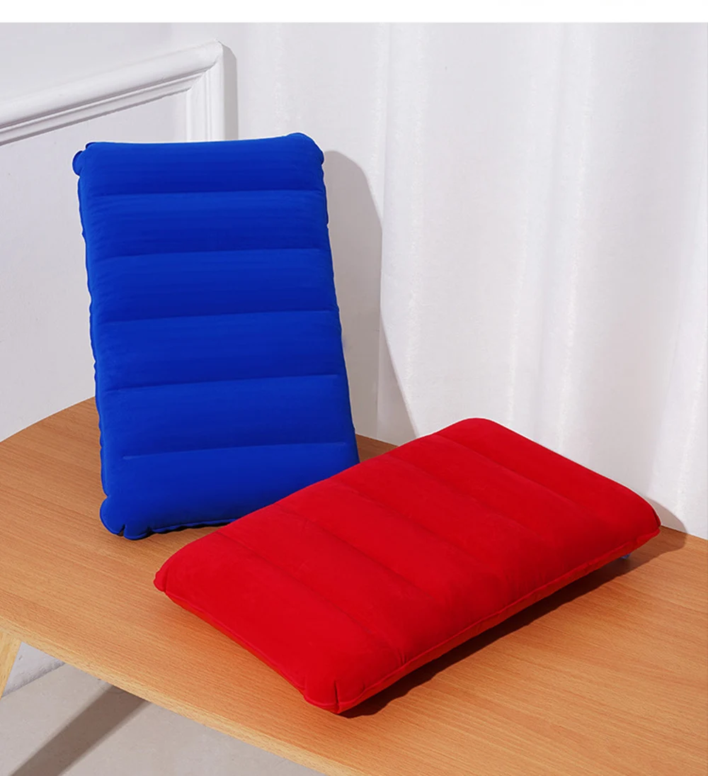 Inflatable Pillow Camping Pillow 1pc Inflatable Pillow Portable Inflatable Pillow Outdoor Travel Adult Folding Nap Waist Backrest