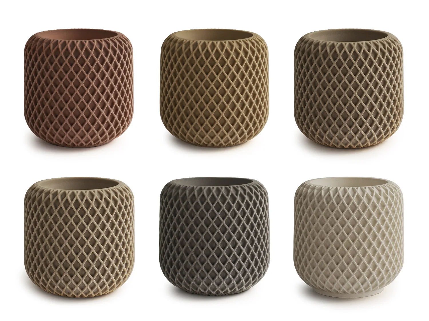 Round Candle Jar Concrete Mold DIY Handmade Storage Box Resin Cement Plaster Pottery Flowerpot Silicone Moulds Home Craft Decor