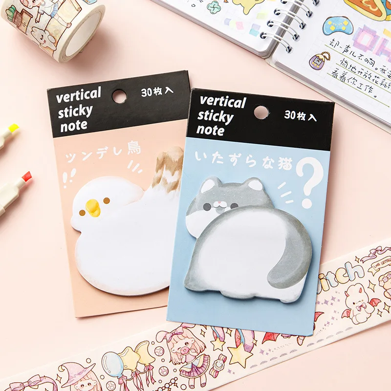 Dessin animé Sticky Notes Self Sticky Notes Mignons Animaux En