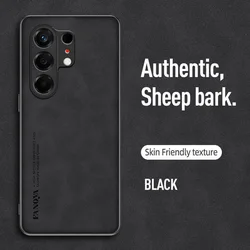 Elegant Leather Suede Case - Comfortable Protective Cover for Tecno Camon 50 Ultra (Black)