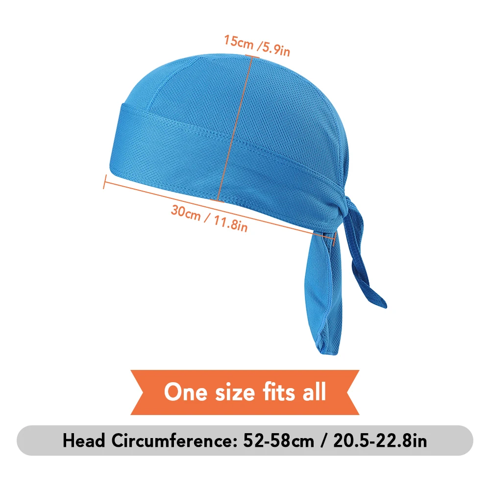 Bicycle Sweat-wicking Cap UV Protection Face Mask Sun-Protective Neck Gaiter Cycle Headscarf Headband Quick-dry Pirate Hat