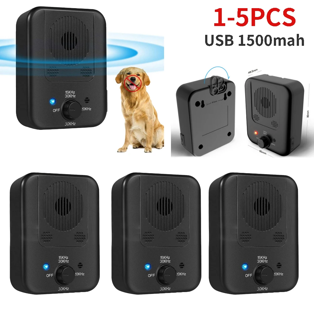 Pet Dog Repeller Dog Anti Bark Collar Dog Bark Stopper Deterrents Ultrasonic Pet Repeller Trumpet Outdoor Anti Noise Anti Barking Suppressor Puppy Training Device