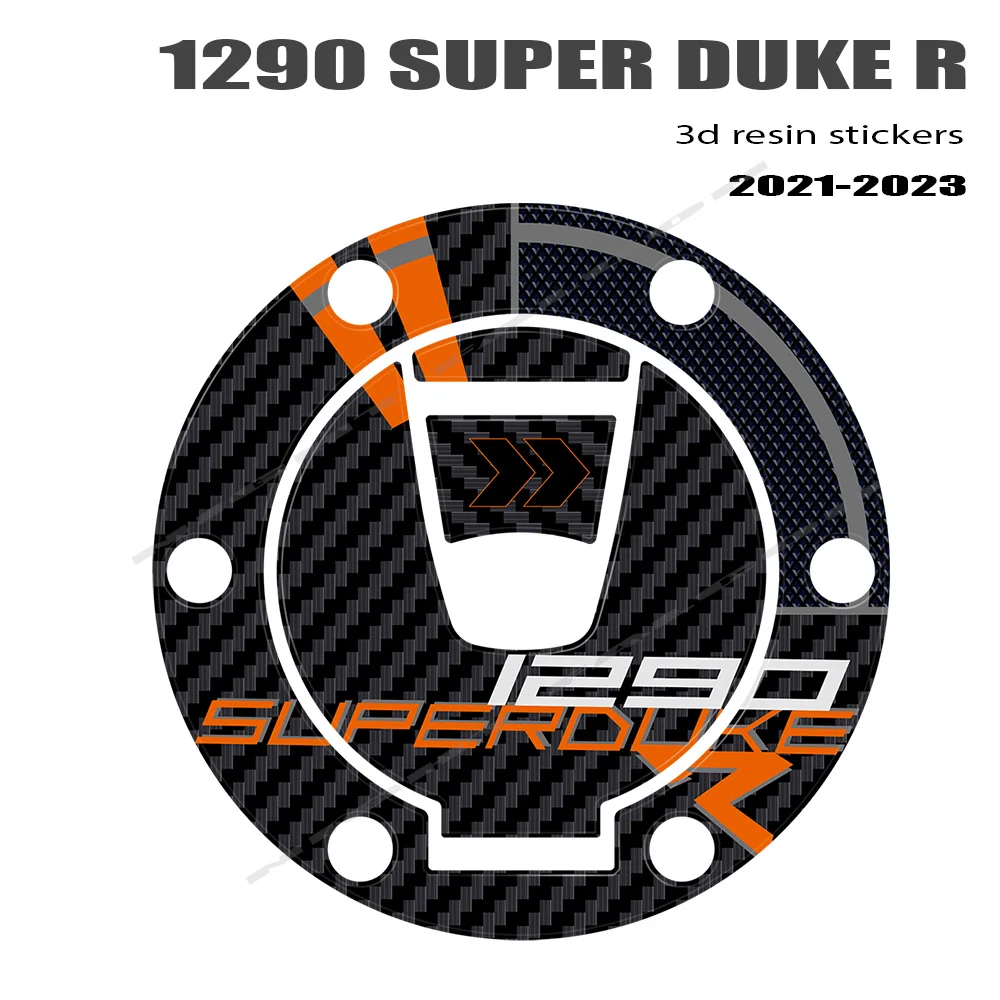 

Для мотоциклов 1290 Super Duke R 2018-2023 1290 superduke r защитные колпачки совместимые с крышкой для топливного бака 3D комплект наклеек из эпоксидной смолы