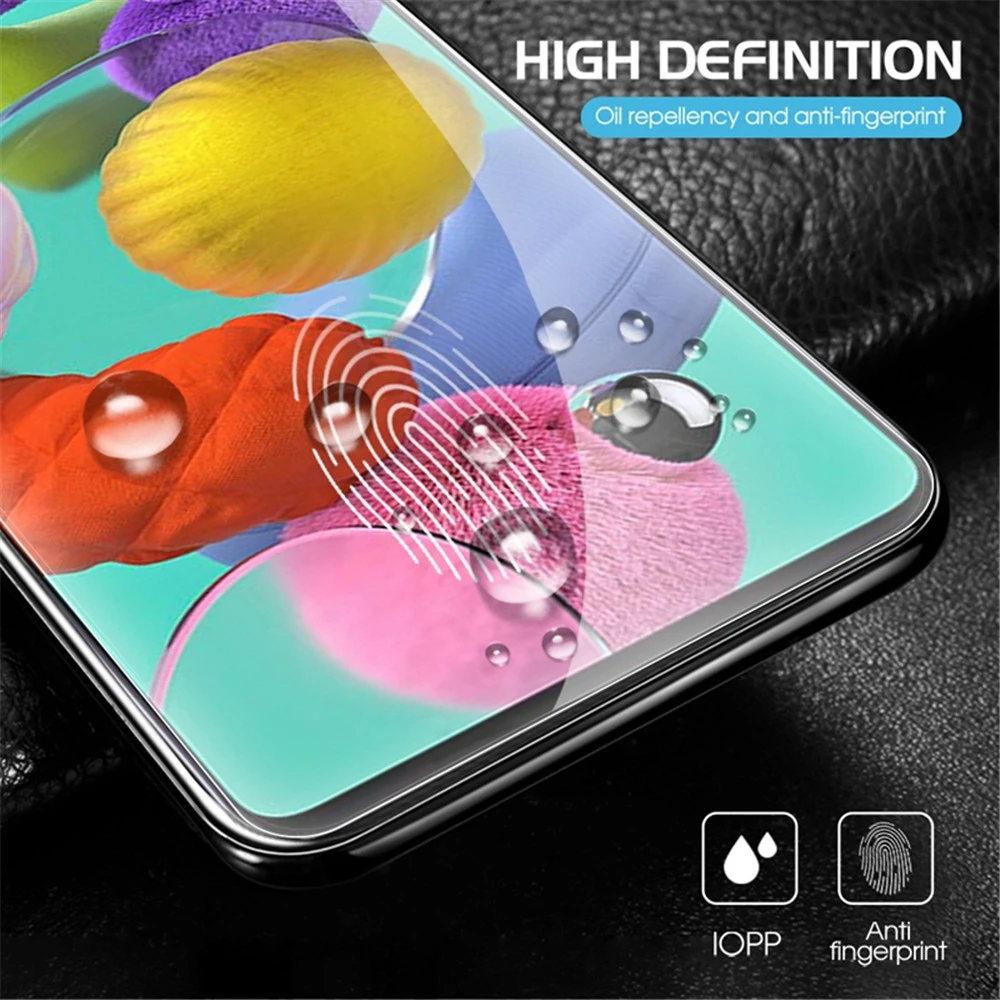 4Pcs Tempered Glass for Samsung Galaxy A51 A52 A71 A72 A12 A21S S22 A32 Screen Protectors for Samsung S21 Plus S10e M21 M31 M51