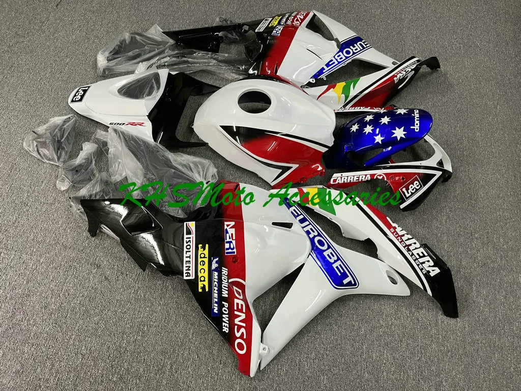혼다 CBR600RR F5 09-12 CBR 600RR 2009 2010 2011 2012 주입, 레드 화이트 블랙 차체 세트, 오토바이 액세서리