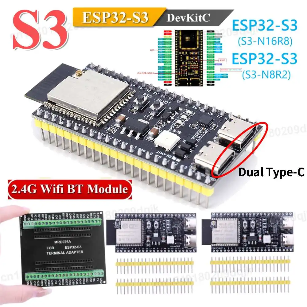 บอร์ดพัฒนา ESP32 S3 สำหรับโปรเจกต์ IoT