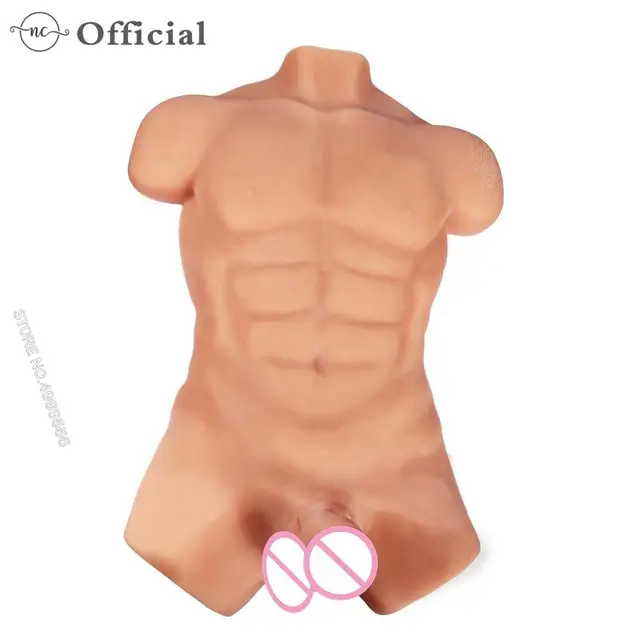 18 Penis Sex Torso Realistic Man Doll For Women 3D TPE Male Body Big Long Dildo