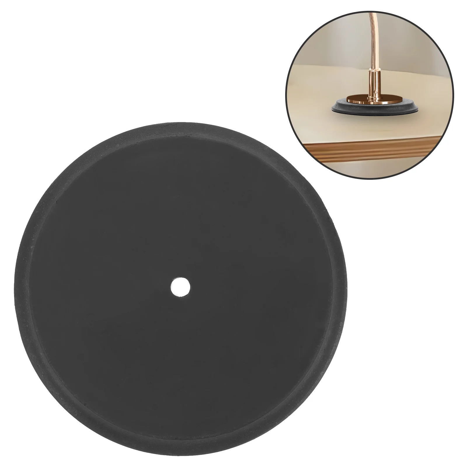 

Desk Lamp Counterweight Rustic Base Bedside Desktop Replacement Light Socket Iron Round Table Chassis Holder