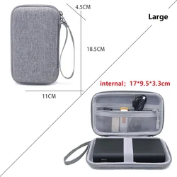 Compact and Durable Portable Hard Drive Carrying Case (Large)