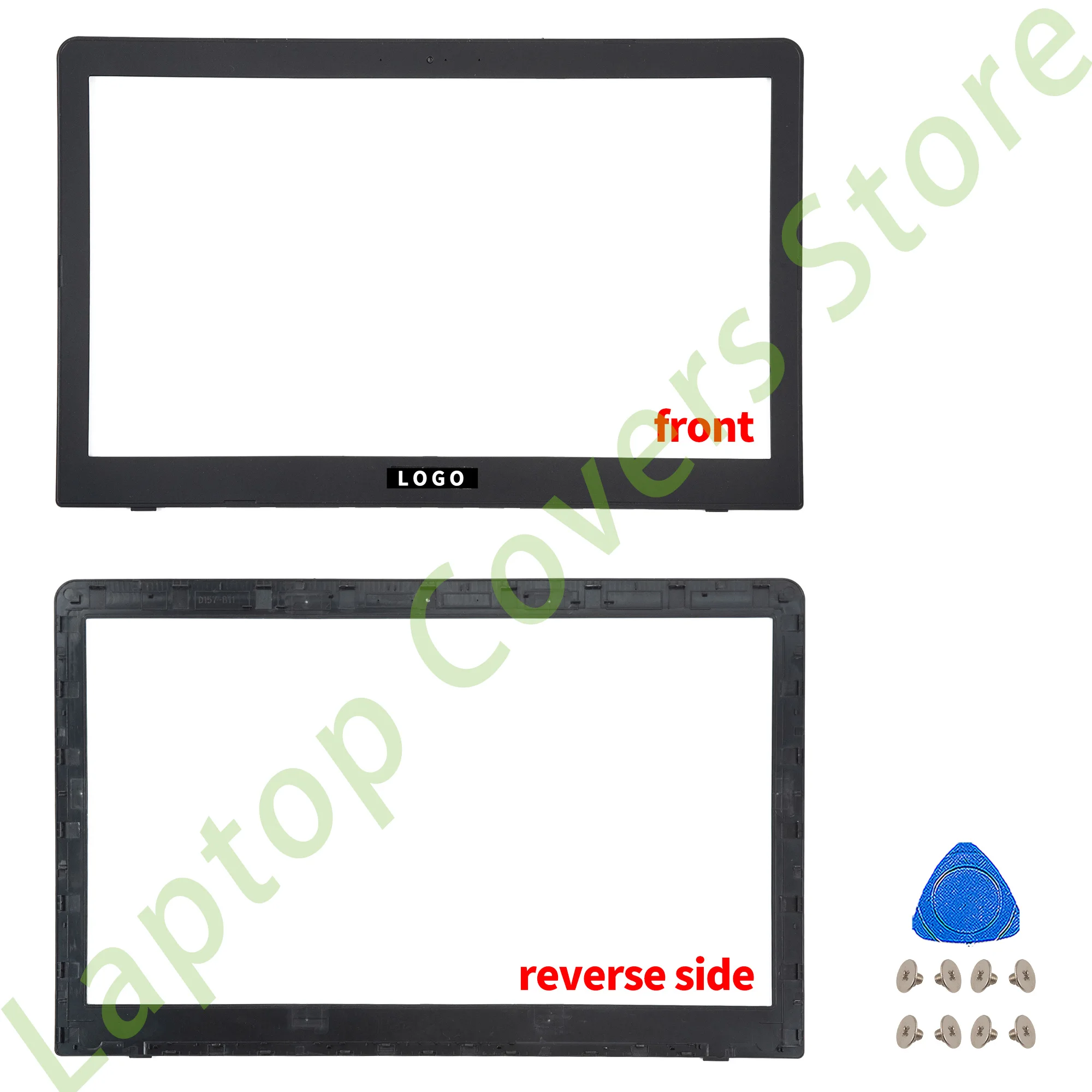 N580용 커버 N580V N580G N580VD NX580V NX580VD 플라스틱 LCD 뒷면 커버 베젤 상단 케이스 HingeCover 경첩 부품 교체 15.6인치