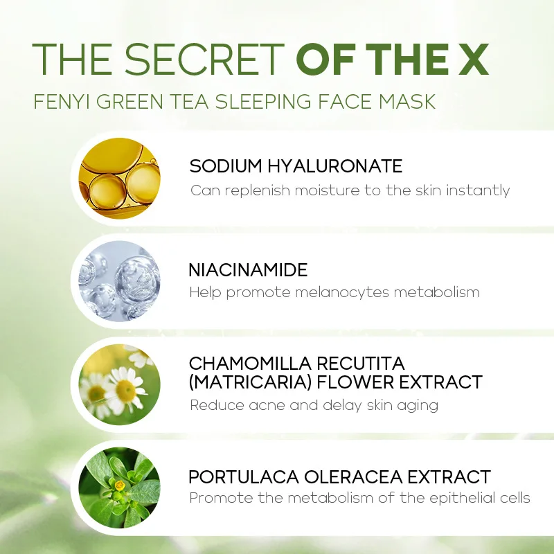 60pcs Sakura Centella Green Tea Moisturizing Sleeping Masks Anti Wrinkle Night Cream Facial Mask Anti Aging Skin Care Product 5 60pcs Sakura Centella Green Tea Moisturizing Sleeping Masks Anti Wrinkle Night Cream Facial Mask Anti Aging Skin Care Product - Image 5