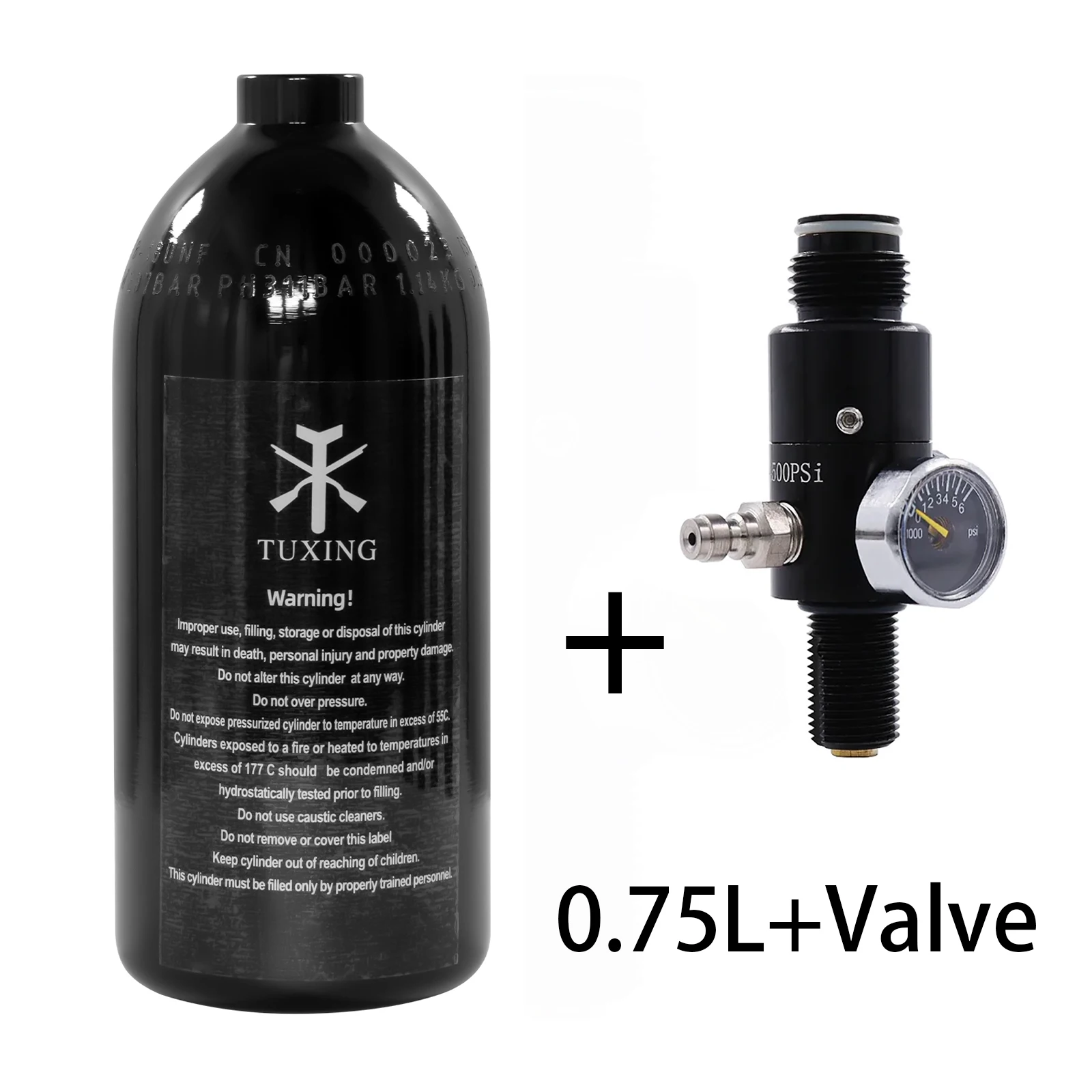 TUXING Réservoir D'air HPA En Fibre De Carbone De 2,5 L