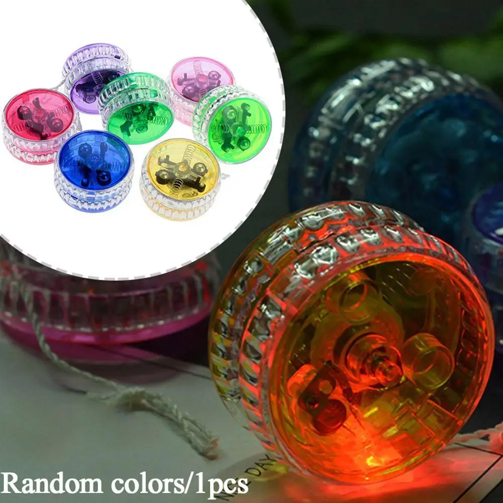

Casual Games 1PCS NEW LED Flashing Yoyo Ball Classic Children Clutch Mechanism Magic Yo-Yo Toys For Kids Toy Party Game Gifts