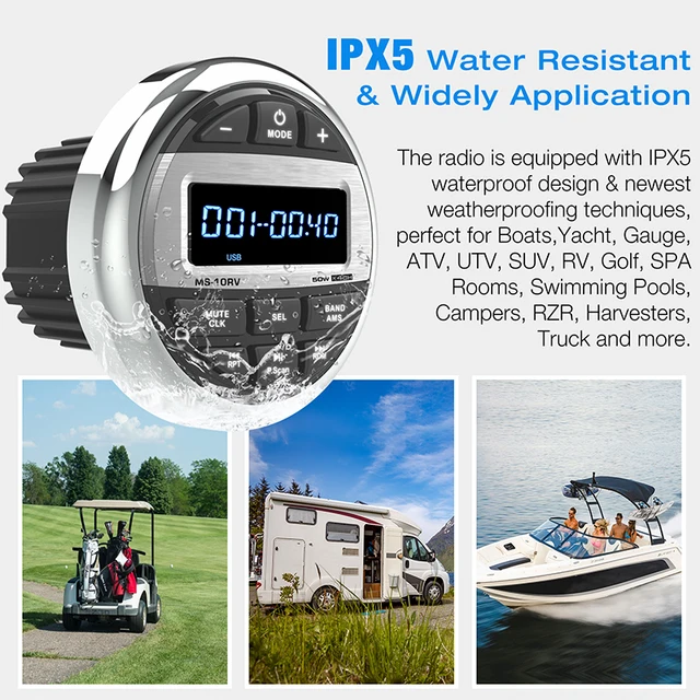 Waterproof Marine Bluetooth Radio MP3 Player 5