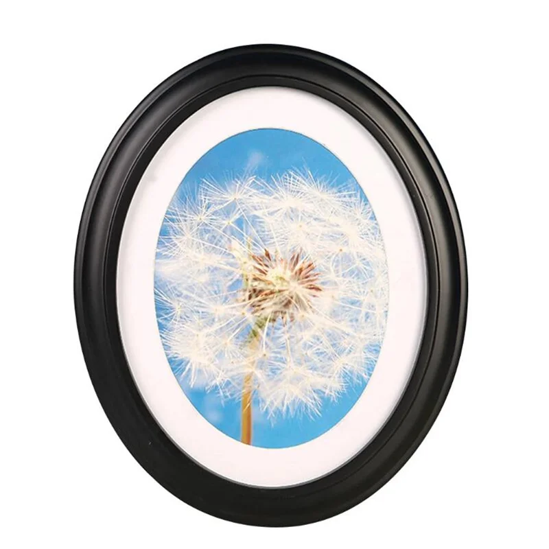 

Wall Hanging Decoration Oval Shape For Picture Bedroom Home Decor Living Room Office Display Crafts Wooden Photo Frame