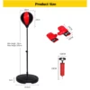 Children Boxing Set Adjustable Height Kids Punching Ball Bag Speed Boxing Sports Set Fighting Game With Gloves Kids Boxing Ball 6