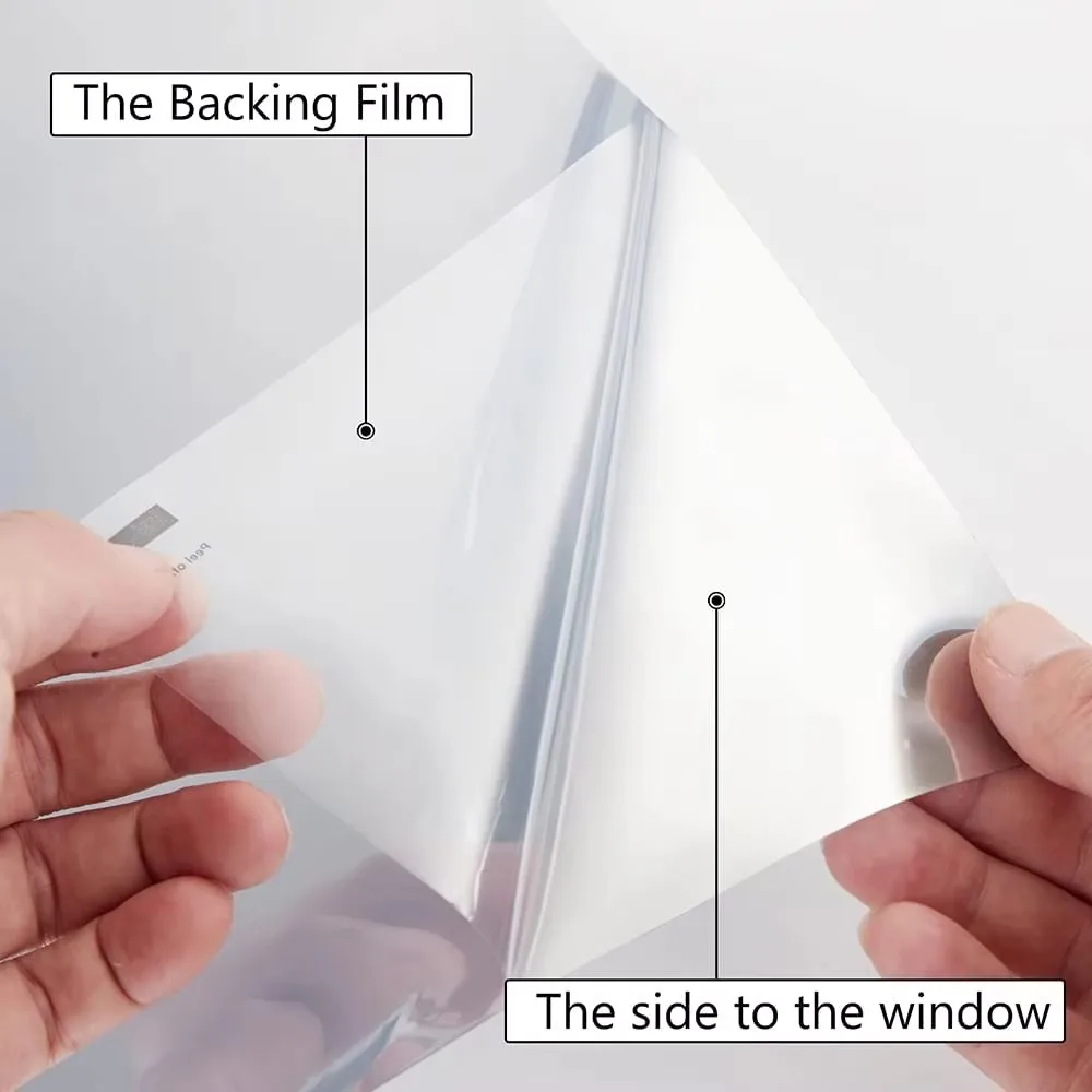 Heat Control Window Film Sun Blackout UV Protection One-Way Privacy Mirror Reflective Film Explosion-Proof PET Material