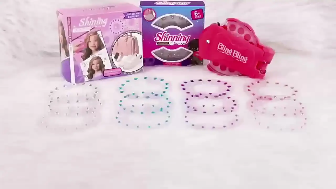 Kit Styling Diamanti Per Bambini - Giocattolo Acconciature Con Pietre Preziose