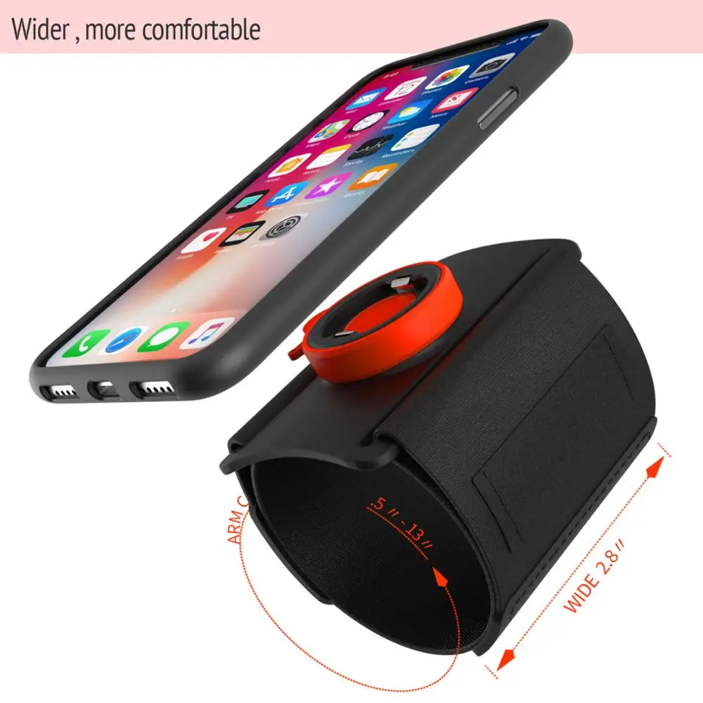 Universal Sports Armband for iPhone 11 X 8 7 Samsung Rotatable Wrist Running Sport Arm Band With Key Holder for 4-6 inch Phone phone armband,mobile phone armband,phone arm band