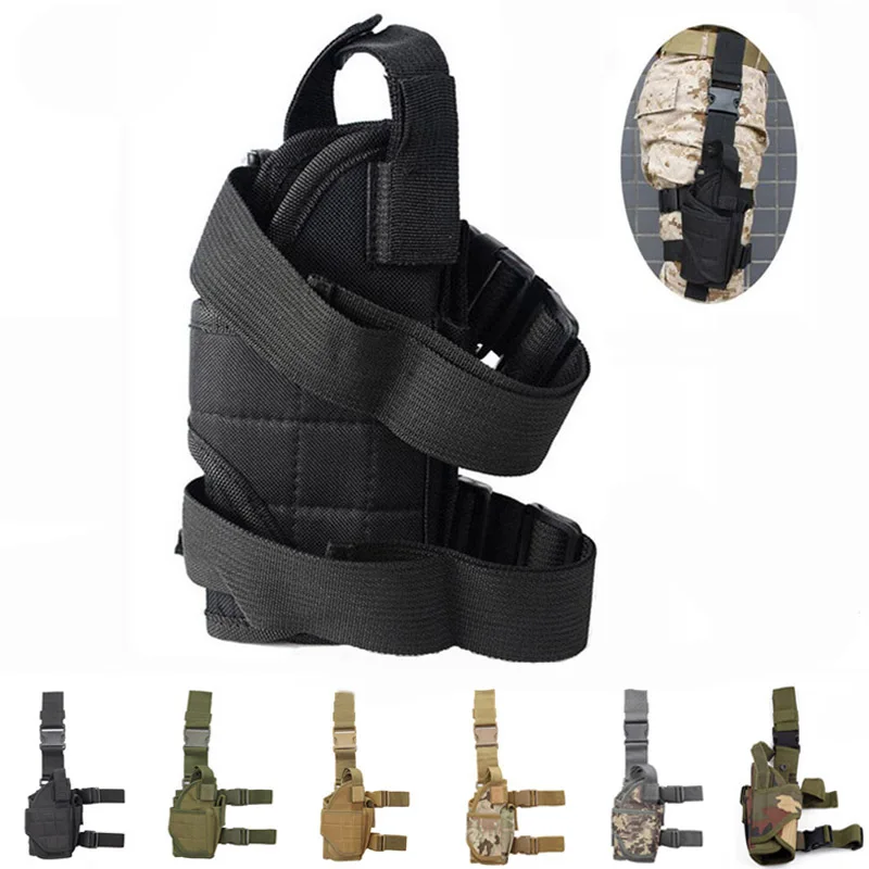 

Tactical Glock Airsoft Pistol Gun Drop Leg Holster Pouch Tornado Leg Holster Adjustable Magic Strap Holster For Universal Gun