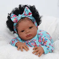 Risbecko 20 Inch Reborn Baby Doll Cute Doll Soft Touch 3D Paint and Visible Veins - Collectible Art Doll Gift Birthday Gift 4