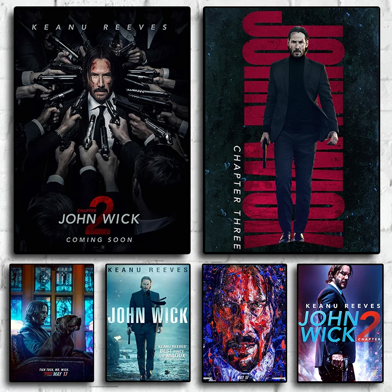 

Classic Movie John Wick Quote Print Art Canvas Poster For Living Room Decor Home Wall Picture