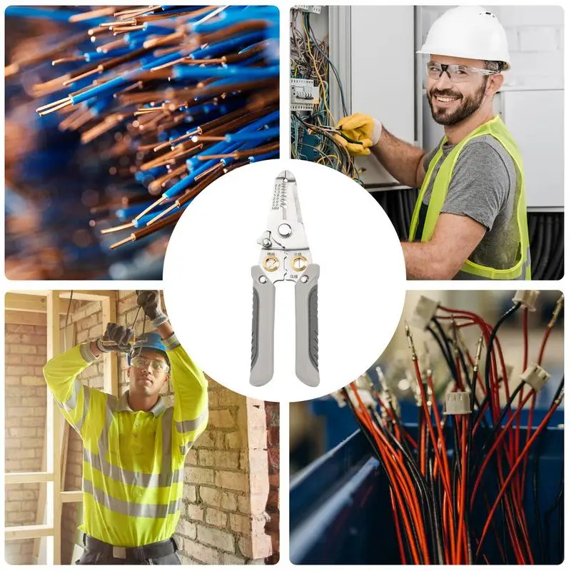 Profissional Wire Stripping Tool, Stripper Cable, Crimping Tool, Ferramentas Elétricas, Hardware para Elétrica DIY Projetos, Reparos