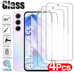 Premium 4 - Pack Tempered Glass Screen Protector - Full Coverage HD Display Guard (For Galaxy A51)
