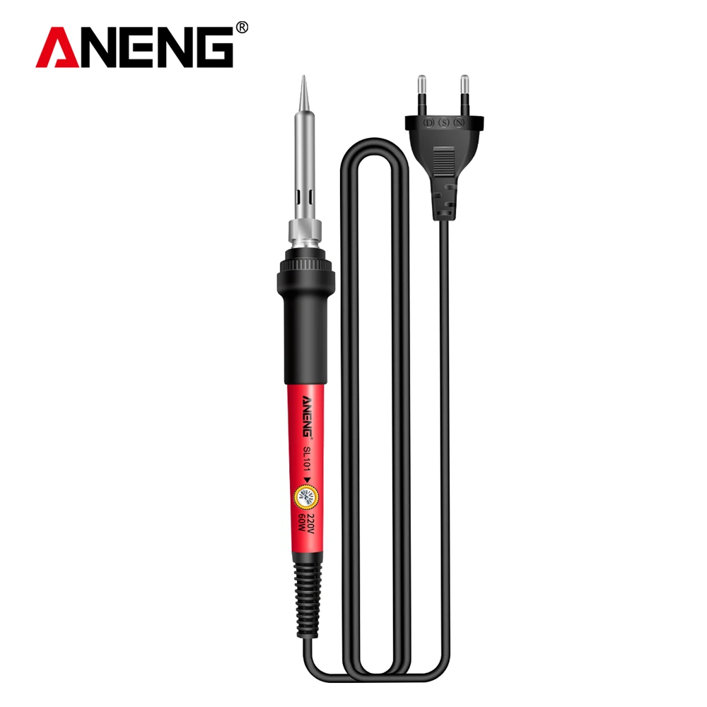 ANENG SL102 Electric Soldering Iron US/EU Plug Adjustable Temperature 220V Digital Display Welding Tool Portable Electrocautery hot stapler plastic repair Welding Equipment