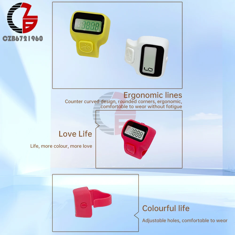 รูปสินค้า เคาน์เตอร์นับครั้งอิเล็กทรอนิกส์ LED จับเวลา คลิกนิ้วมือ