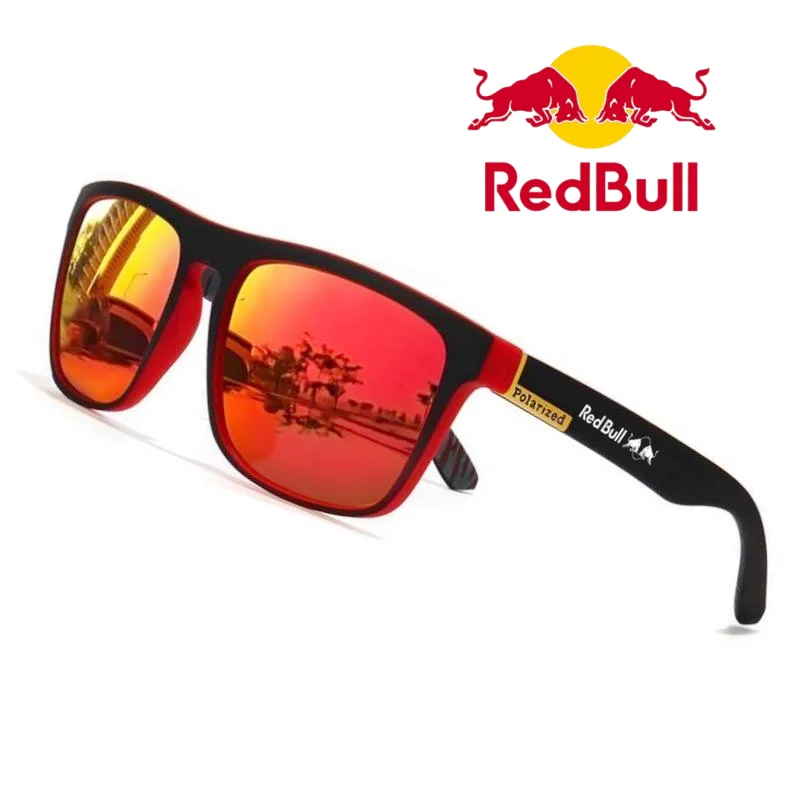 Red Bull Men's and Women's Fashion UV400 Protective Polarized Sunglasses Outdoor Hunting Fishing Driving Adventure