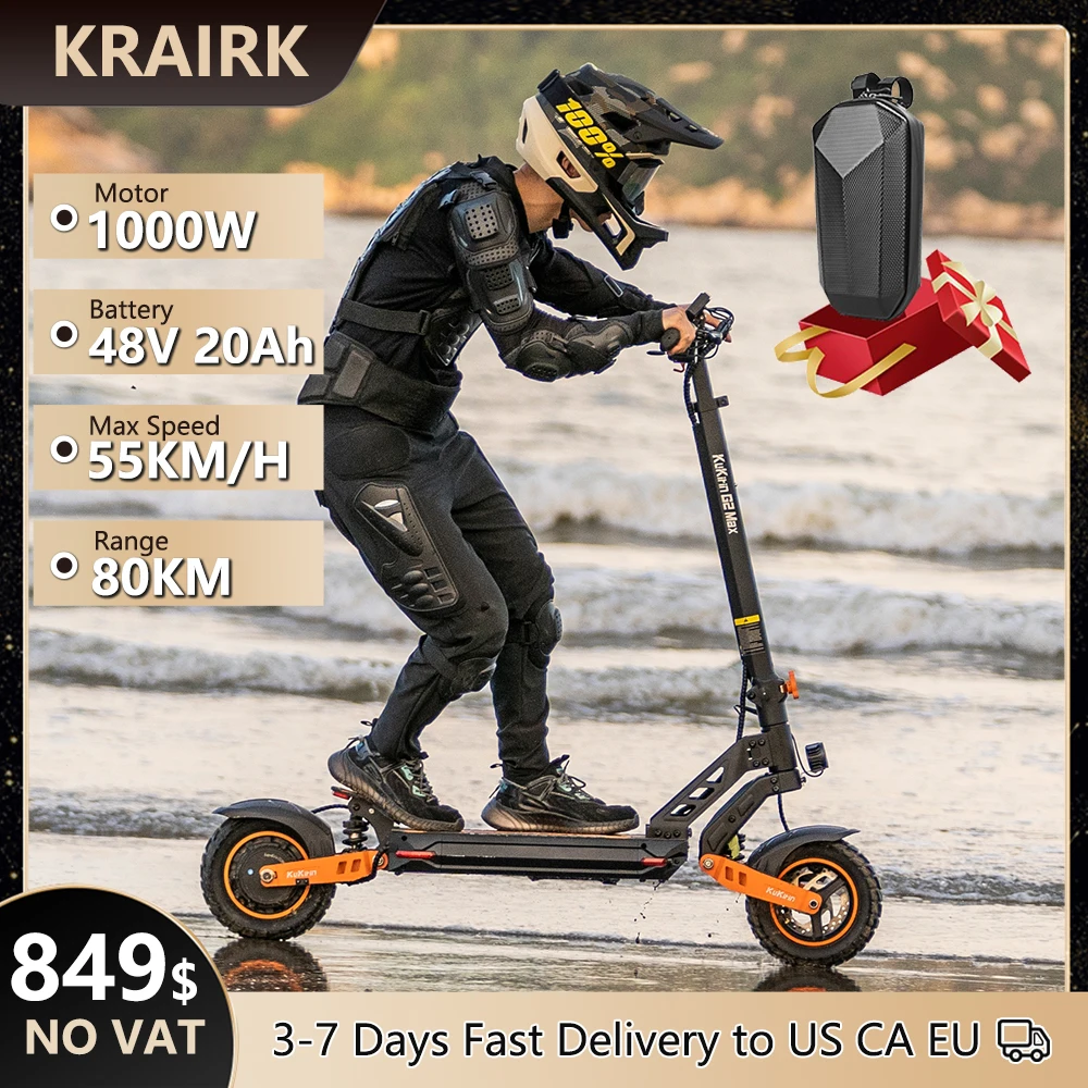 Patinete eléctrico G2 Max para adulto, Scooter plegable potente de 1000W,  48V, 20Ah, 55 km/h, velocidad máxima de 10 pulgadas, neumático todoterreno  - AliExpress